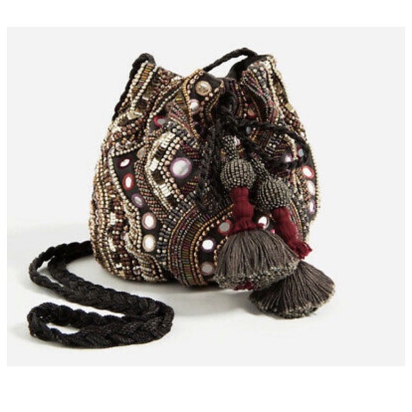 BNWT - Zara Beaded Satchel - Picture 2 of 4